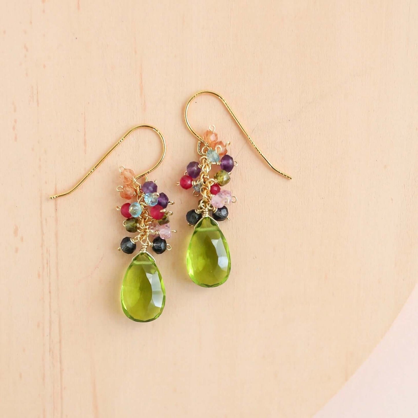 White Chalcedony Bala Earrings