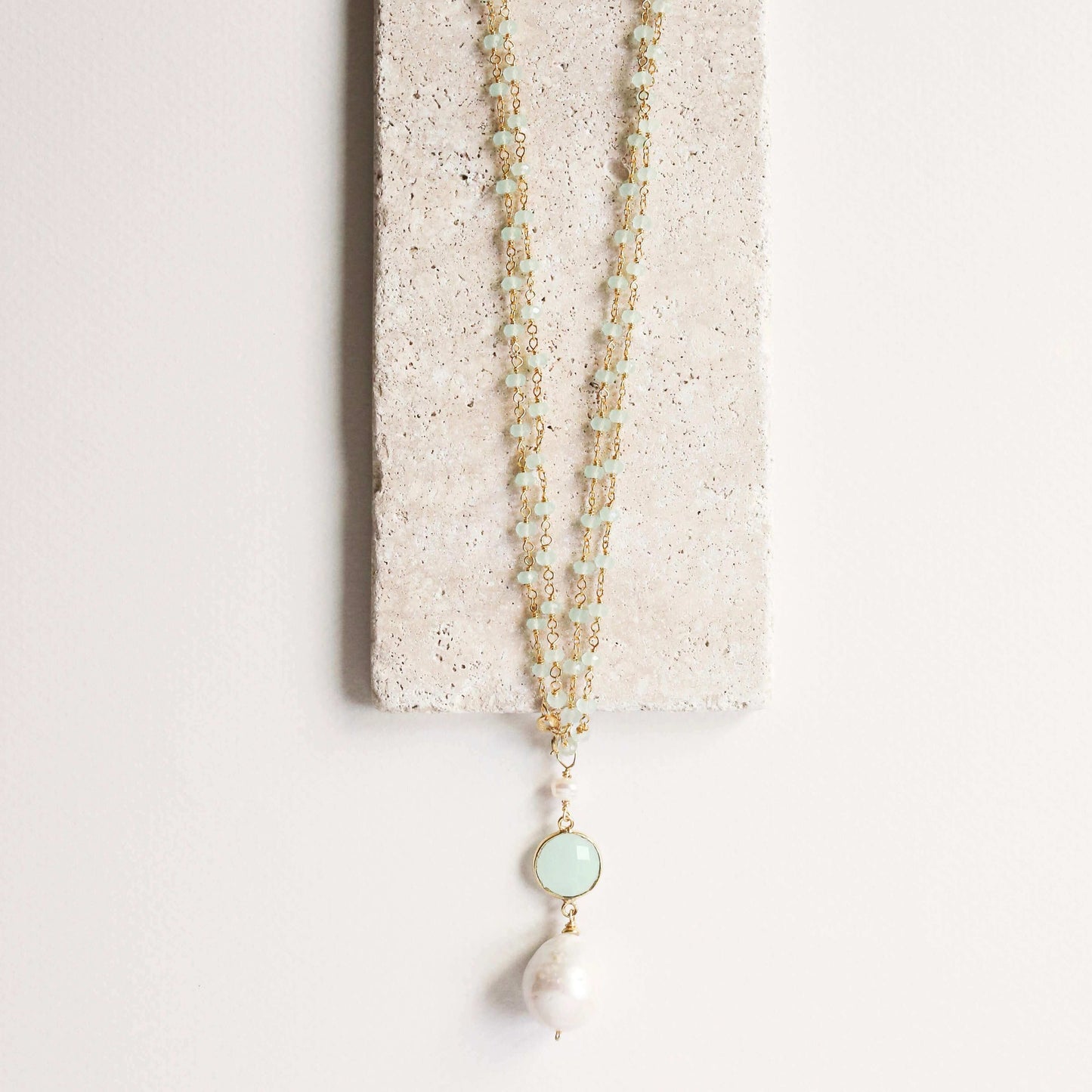 Smoky Quartz Pearl Convertible Necklace