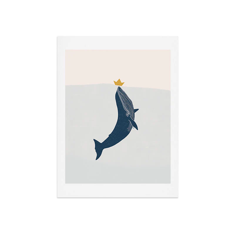 Blue Whale Art Print