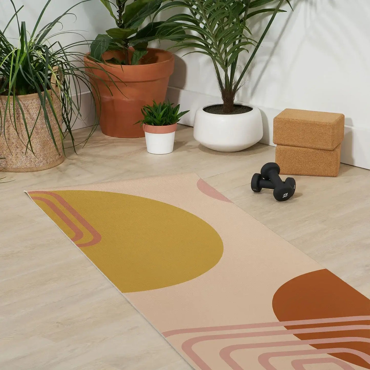 Modern Desert Abstract Yoga Mat