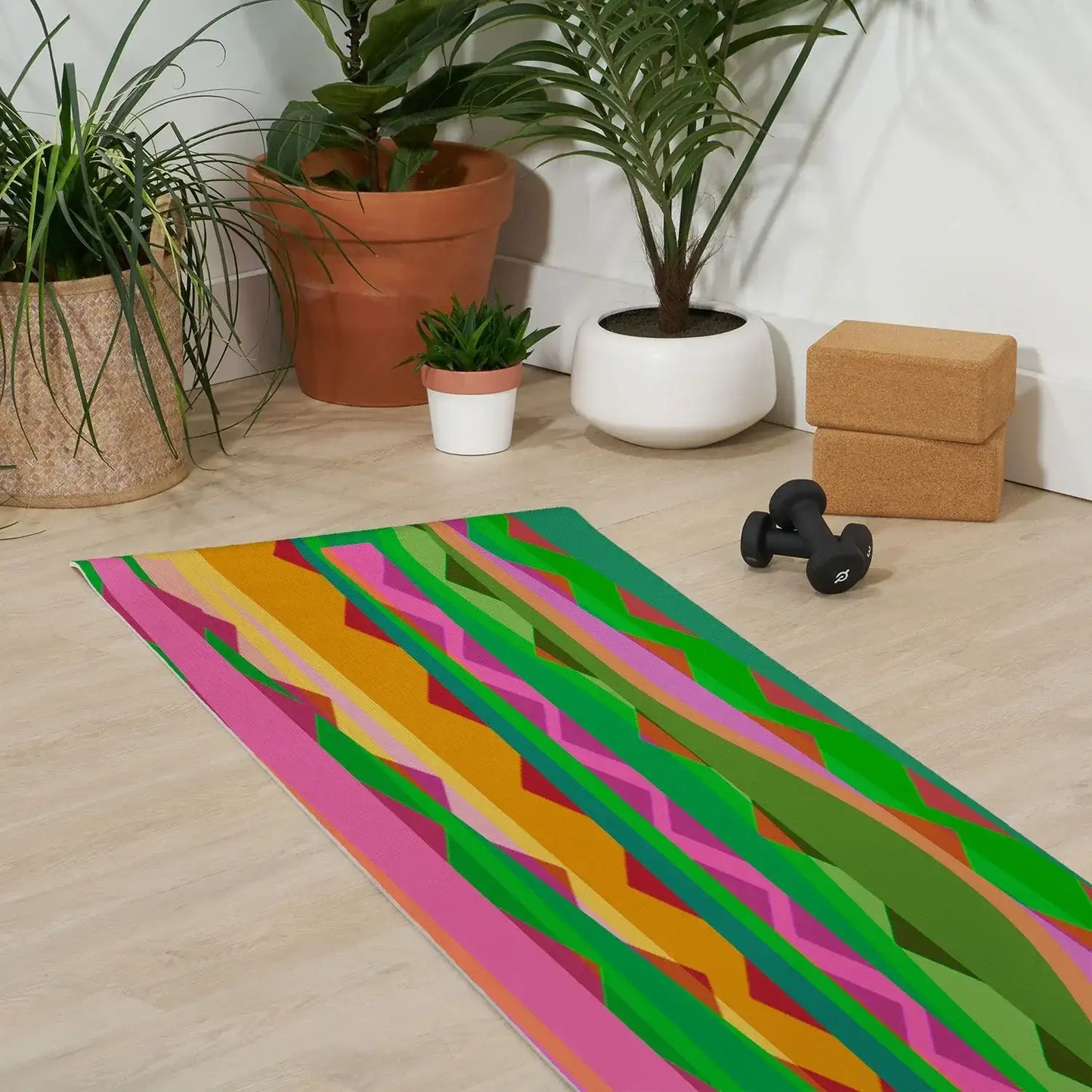 Bazaar Brazil Green Yoga Mat