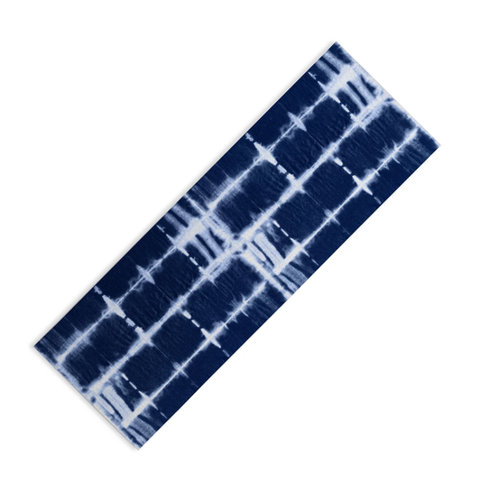 Shibori Itajime Indigo Yoga Mat
