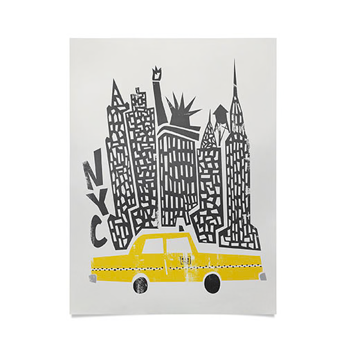 New York Cityscape Poster Art