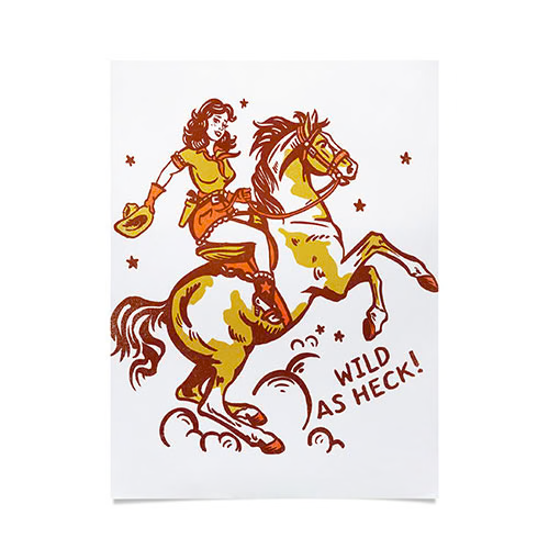 Wild Cowgirl Poster Art