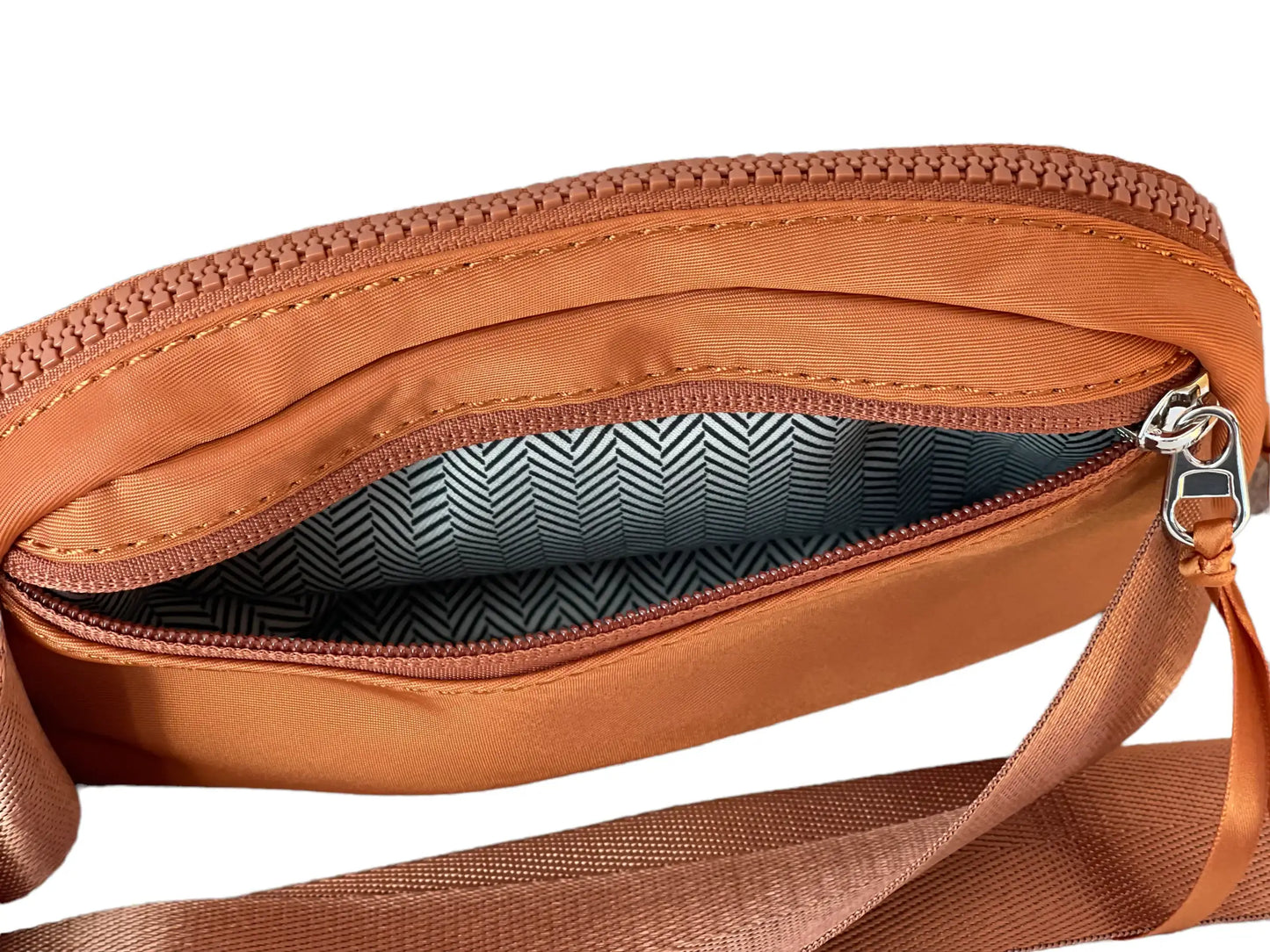 The Lennon Nylon Belt Bag, Sling Bag, Waist Bag | Burnt Orange