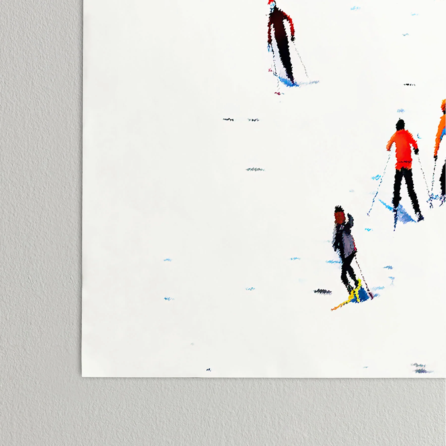 Skiers Poster Art