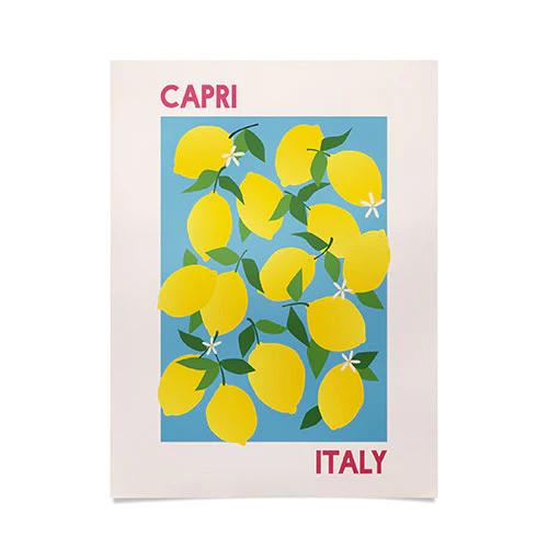 Capri Lemons Poster Art