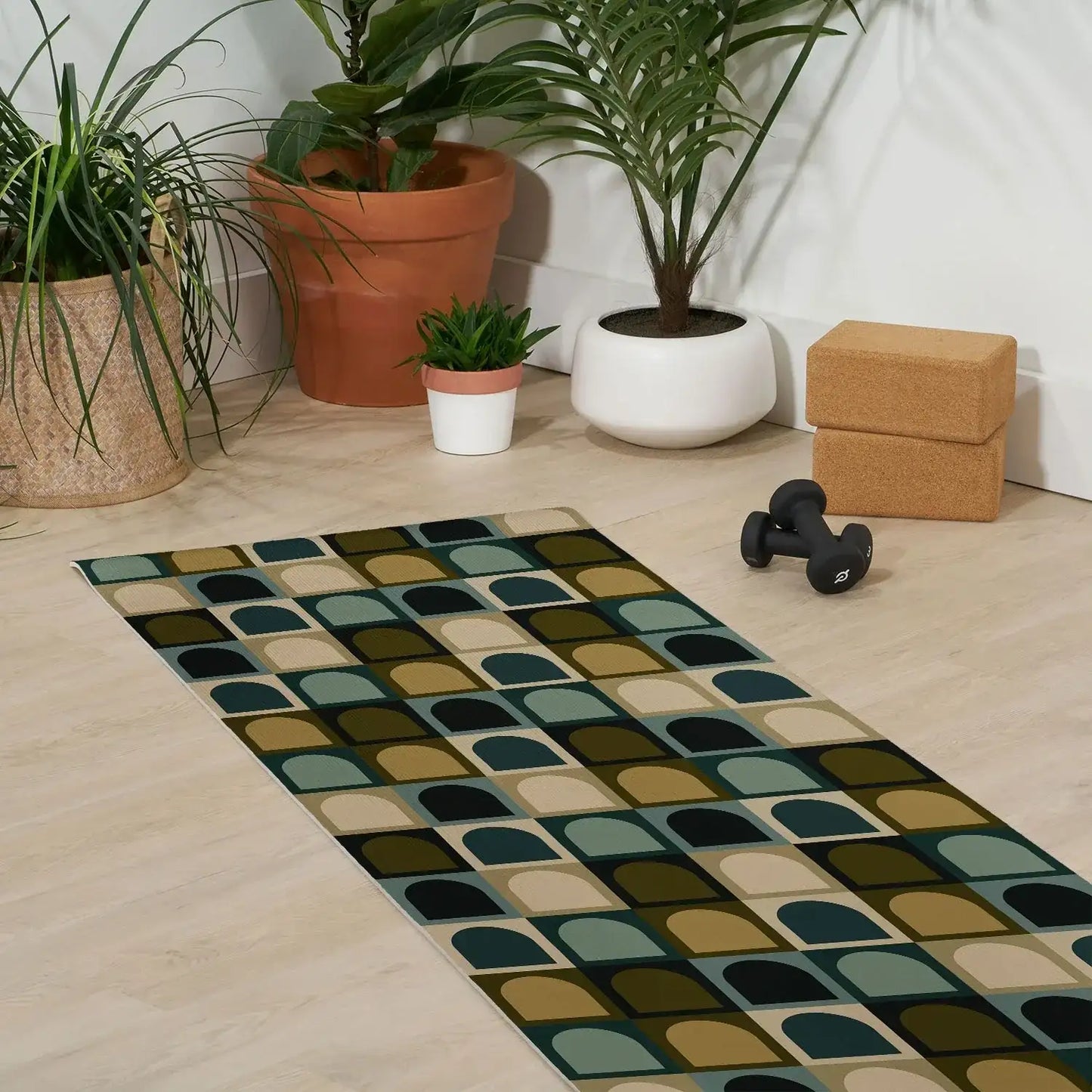 Checker Arches Moody Yoga Mat