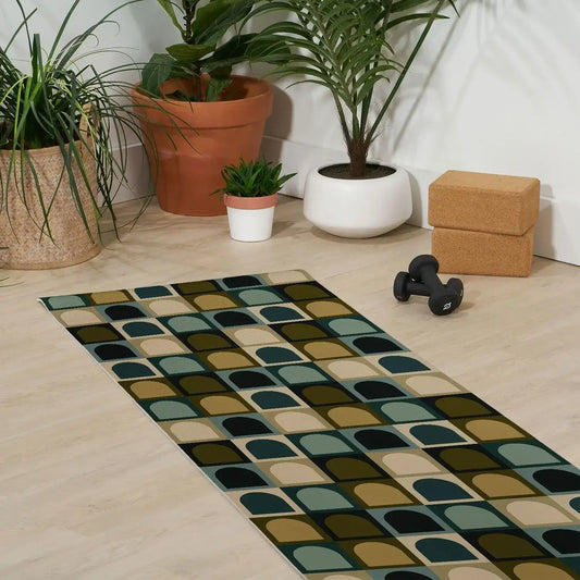 Checker Arches Moody Yoga Mat