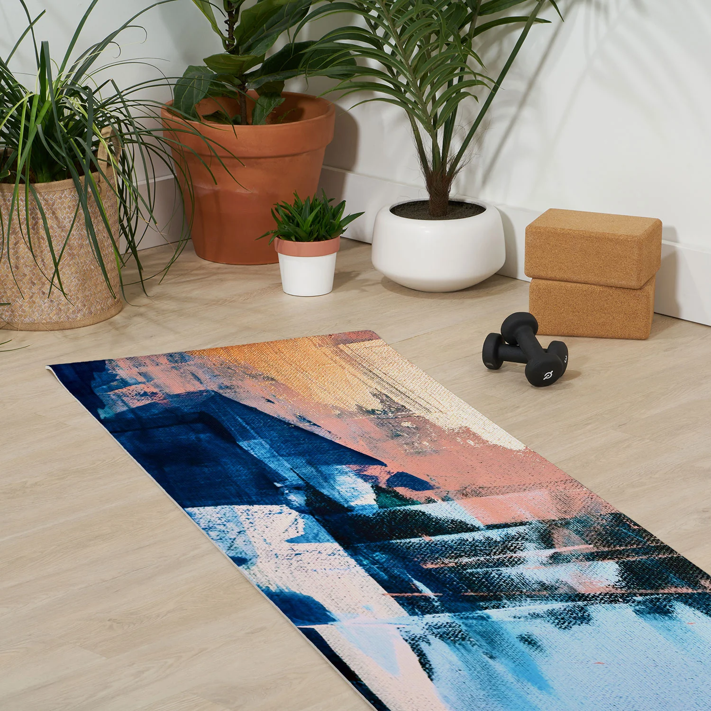 On The Dock Abstract Yoga Mat