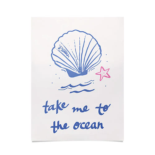 Take Me to the Ocean Poster Art