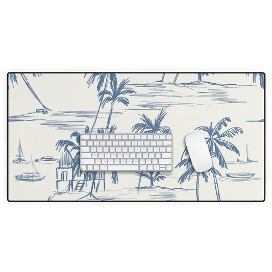 Blue Beach Desk Mat