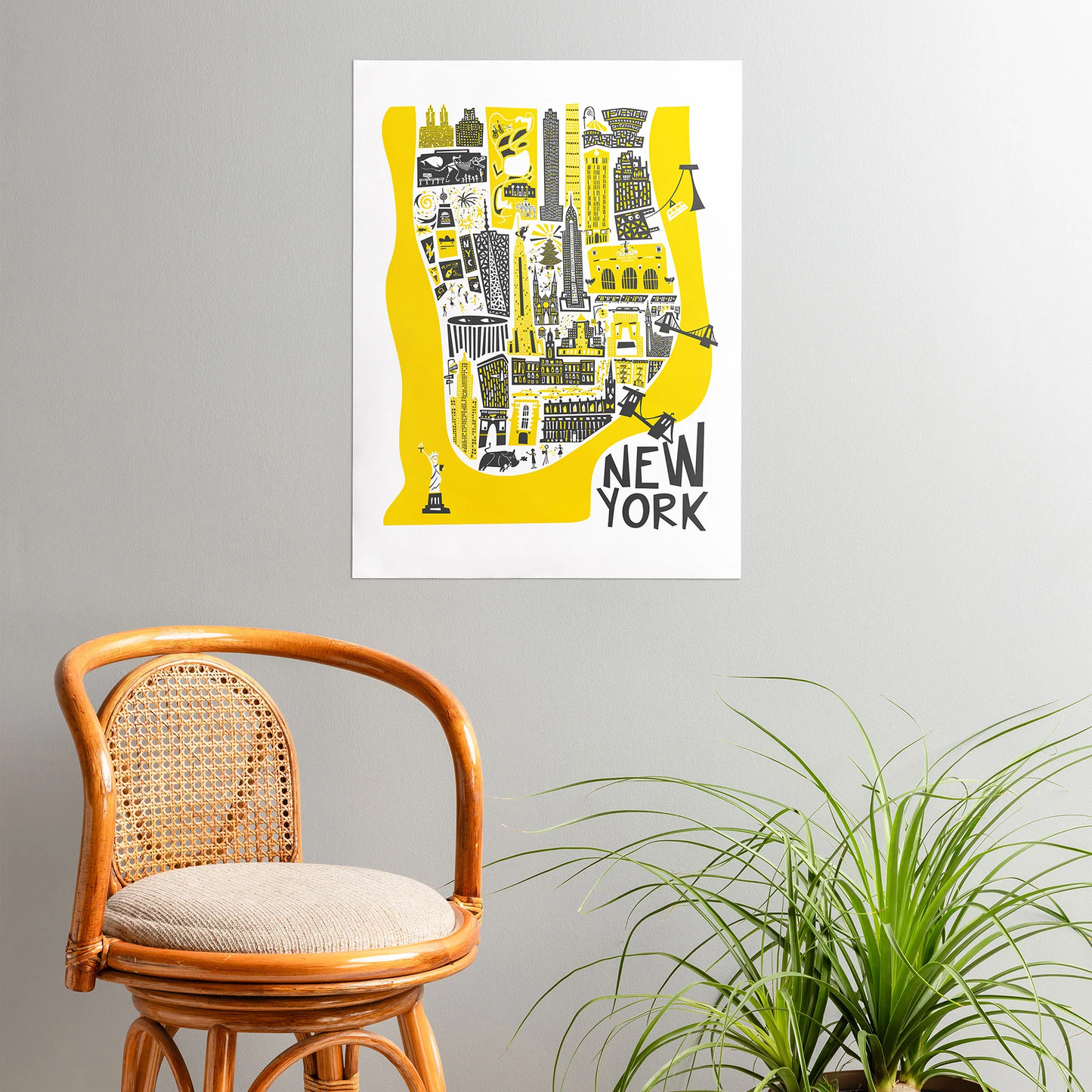 Manhattan Map Poster Art