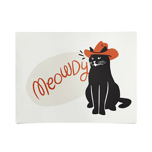 Meowdy Poster Art