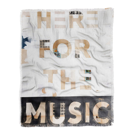 Here for the Music Throw Blanket - Lightweight