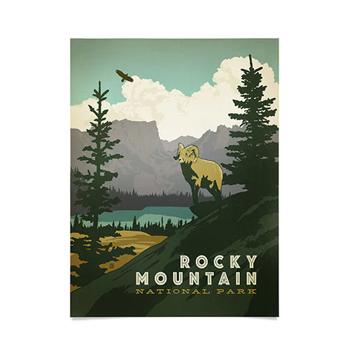 Rocky Mountain National Park Poster Art