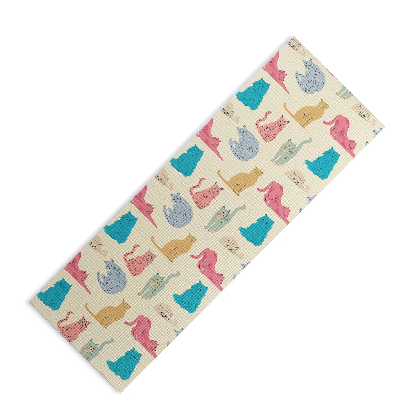 Pastel Cats Yoga Mat