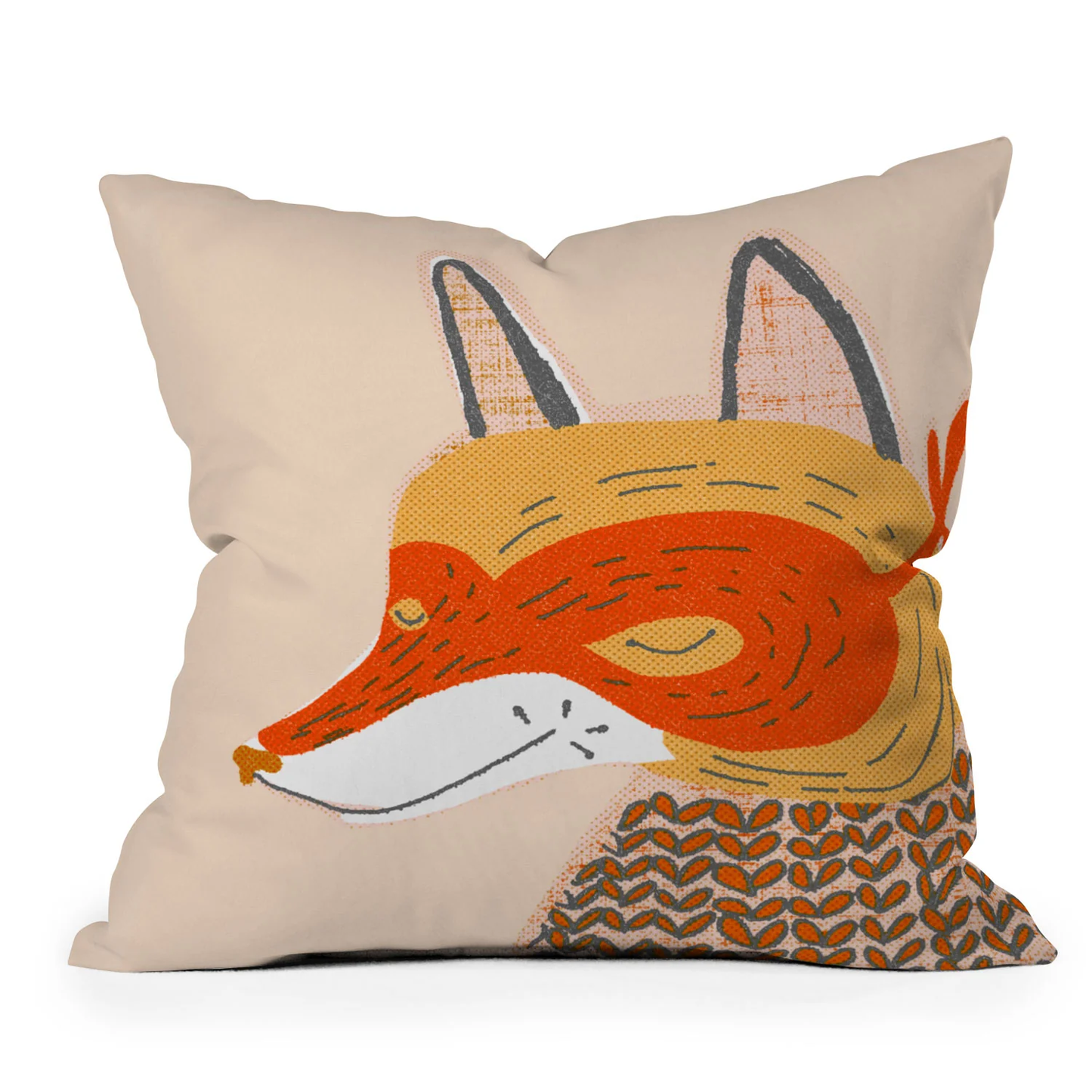 Mr. Fox Throw Pillow