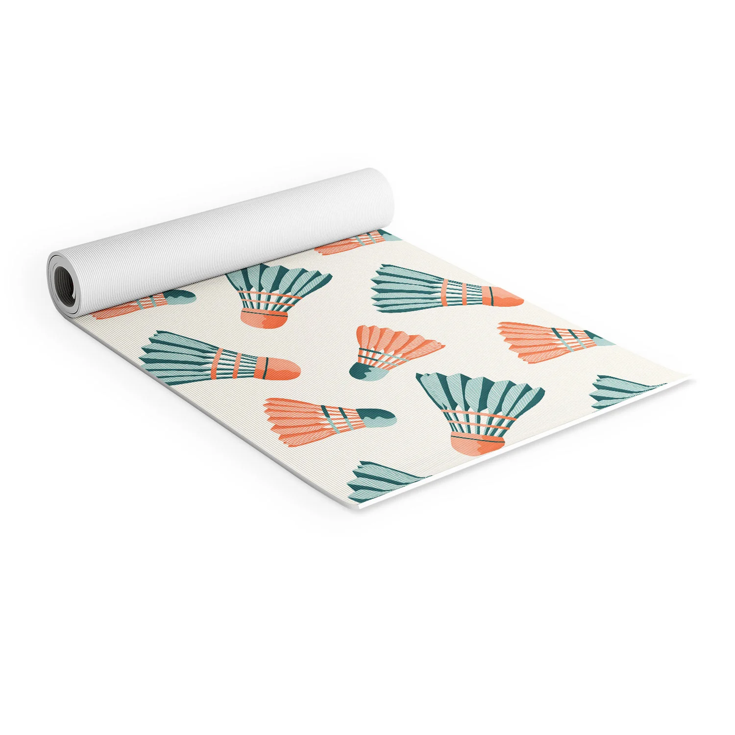 Vintage Badminton Birdie Yoga Mat