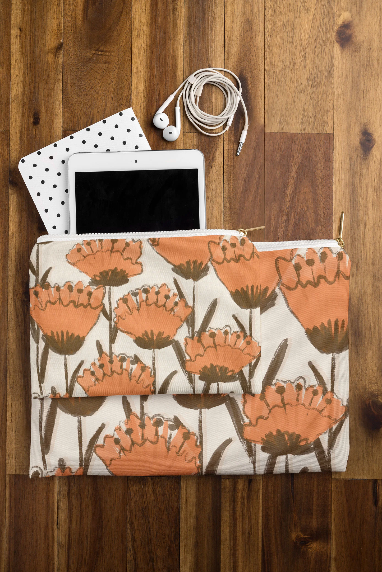 Poppies Zippered Pouch