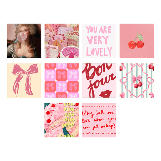 Ultra Femme Collage Prints - Set of 10 Mixed