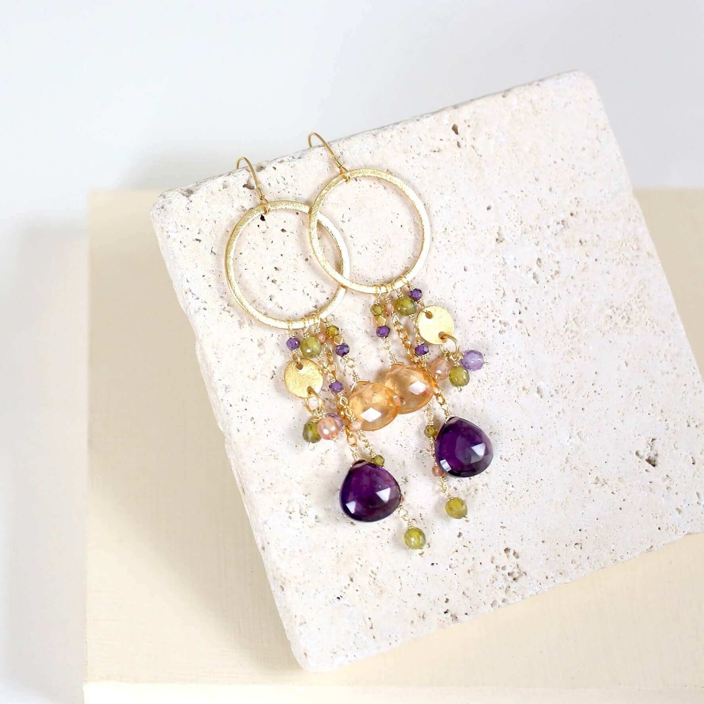 Iolite & Aquamarine Ammil Earrings