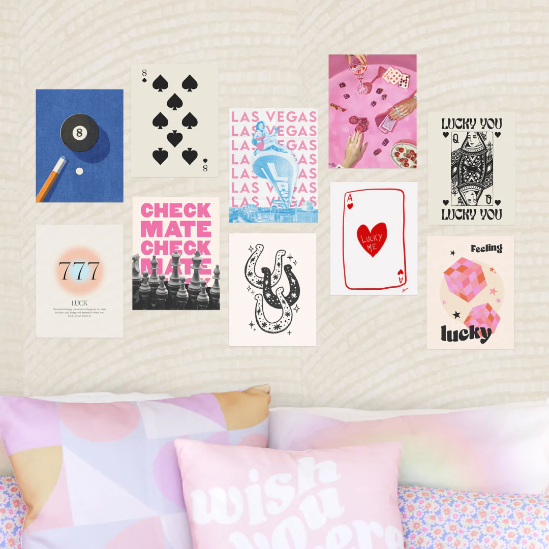 Lucky Collage Prints - Set of 10 Mixed