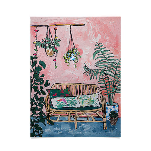 Rattan Bench Poster Art