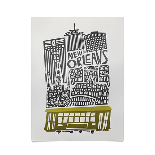 New Orleans Cityscape Poster Art