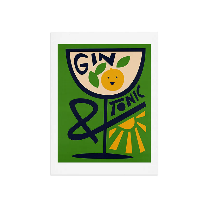 Gin Tonic Art Print