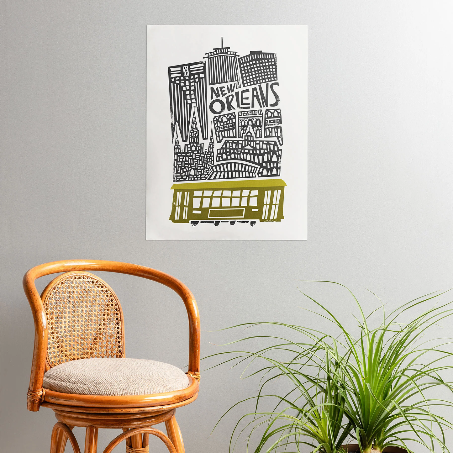 New Orleans Cityscape Poster Art