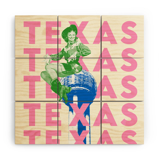 Texas Wood Wall Mural