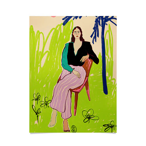 Relaxed Woman Poster Art