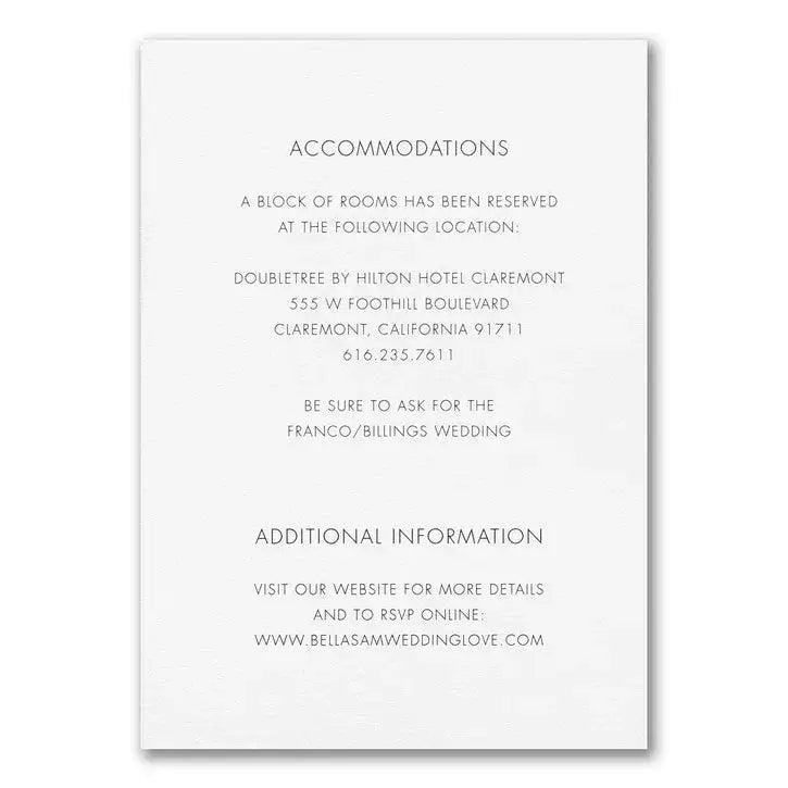 Typography Invitation with Vellum Wrap