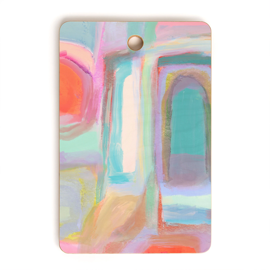 Sanctuary Abstract Bamboo Cutting Board