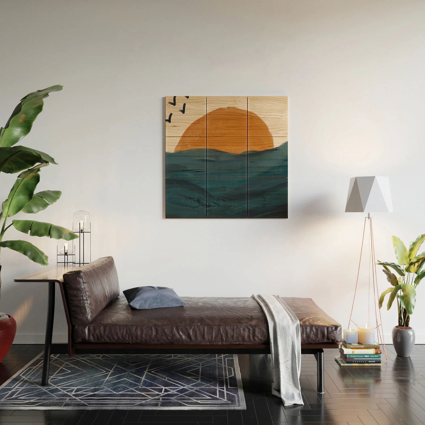 Smooth Wave Wood Wall Mural