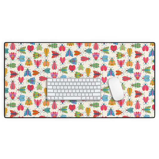 Wonderful Winged Insects Desk Mat