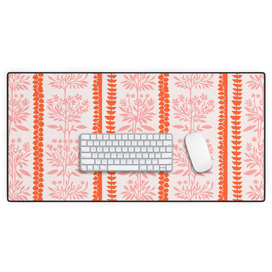 Millie Stripe Pink Desk Mat