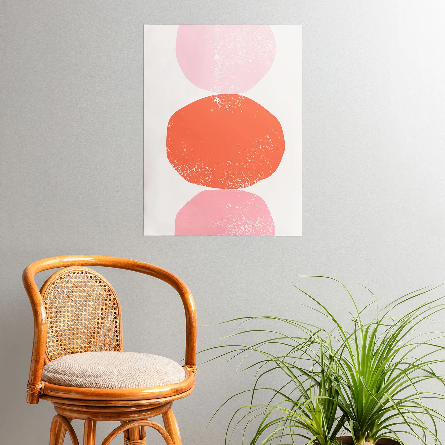 Orange Pink Rocks Poster Art