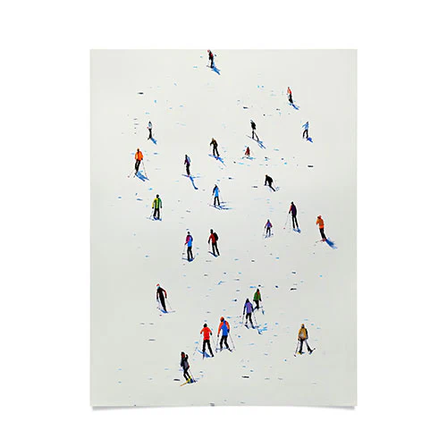 Skiers Poster Art