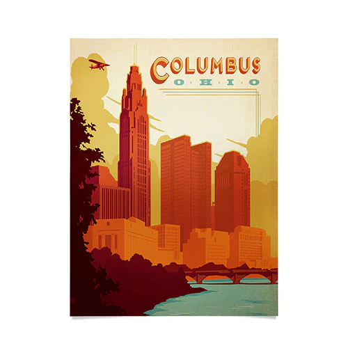 Columbus Ohio Poster Art