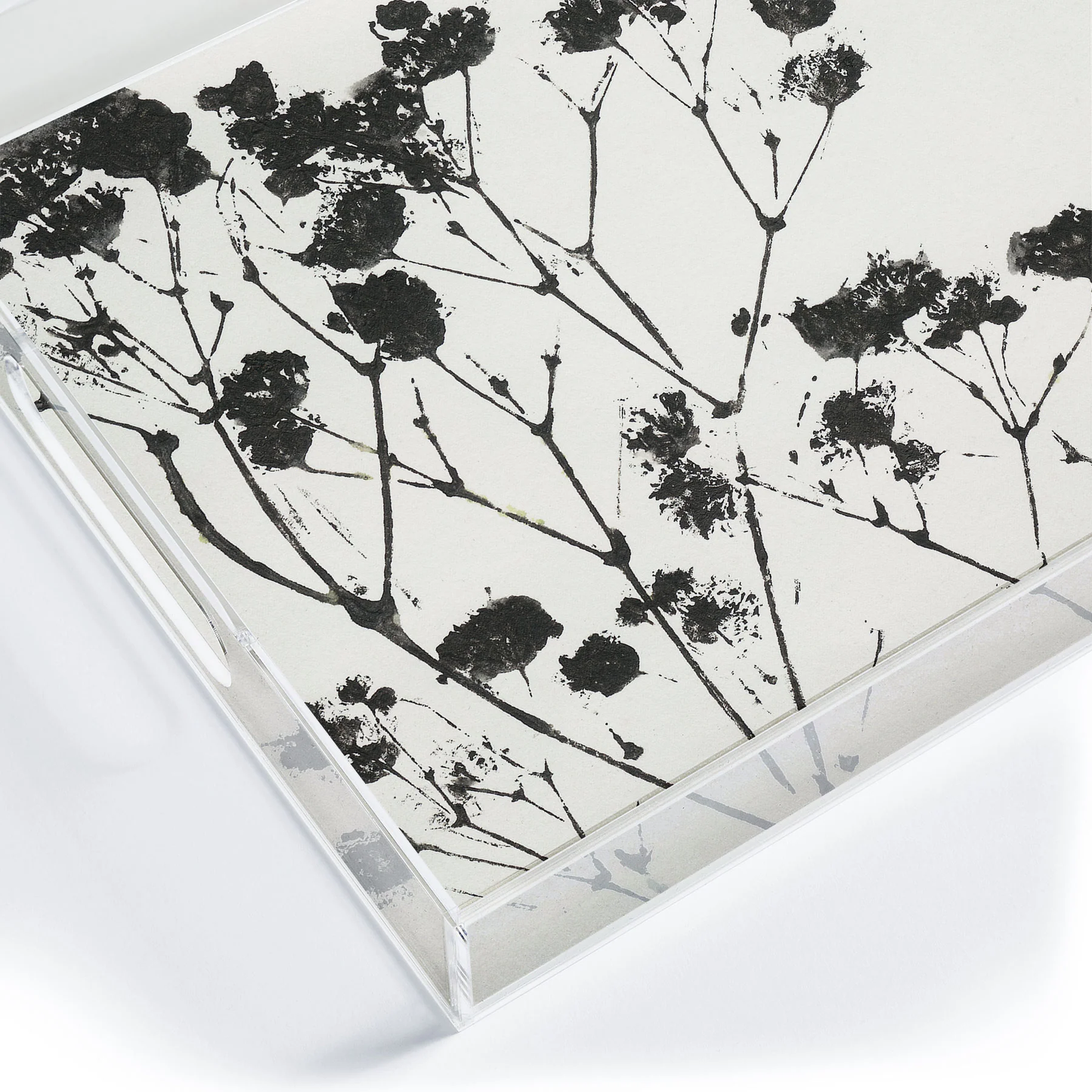 Gypsophila Acrylic Tray - Medium w/Handles