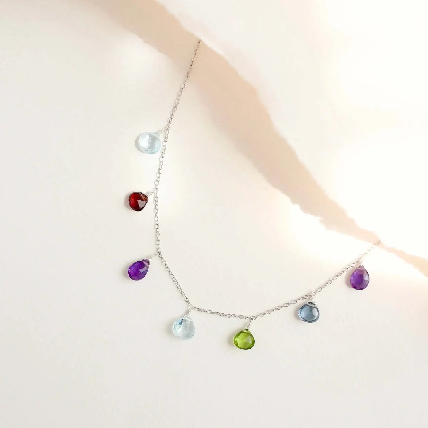 Gold Rainbow Sparkler Necklace