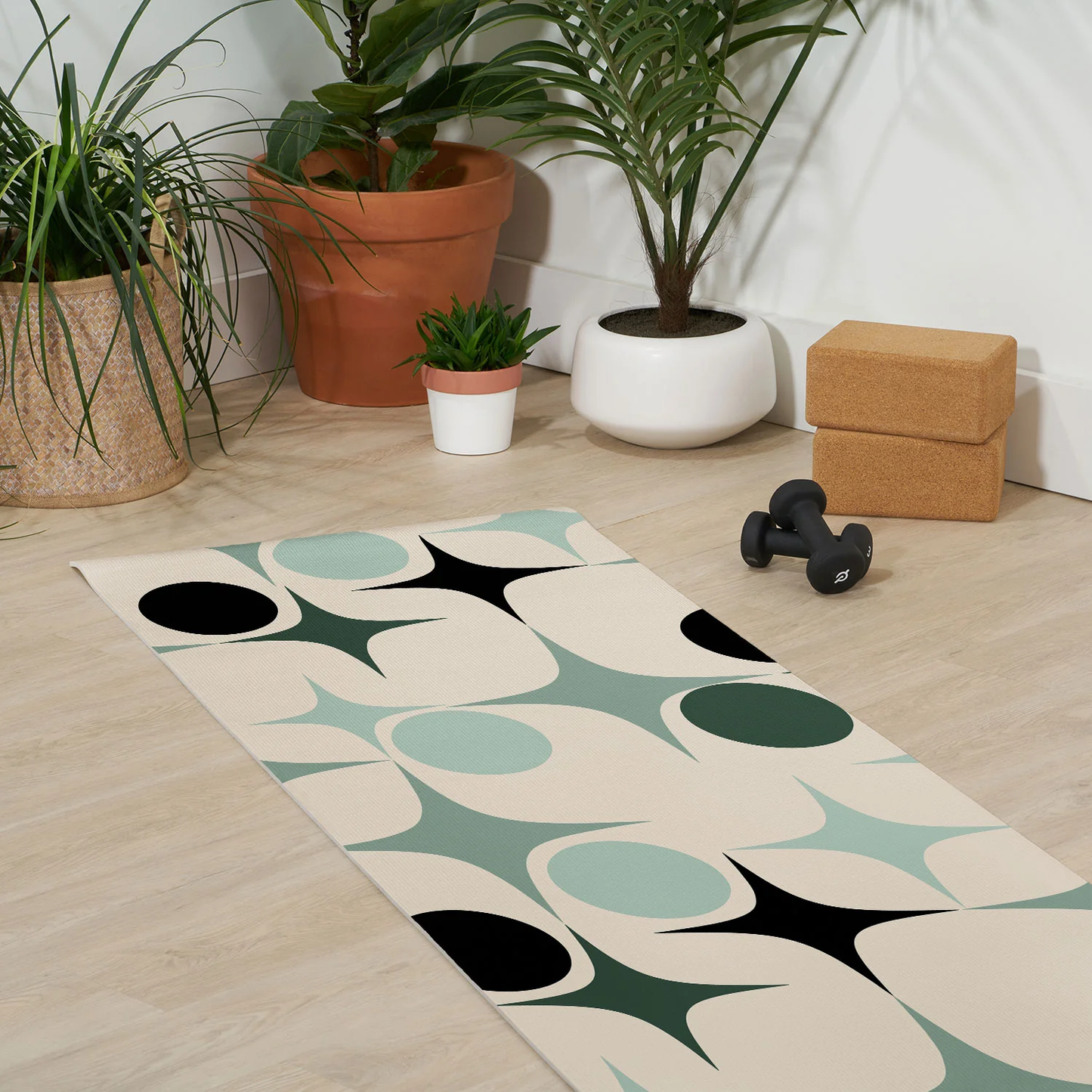 Modern Retro Yoga Mat