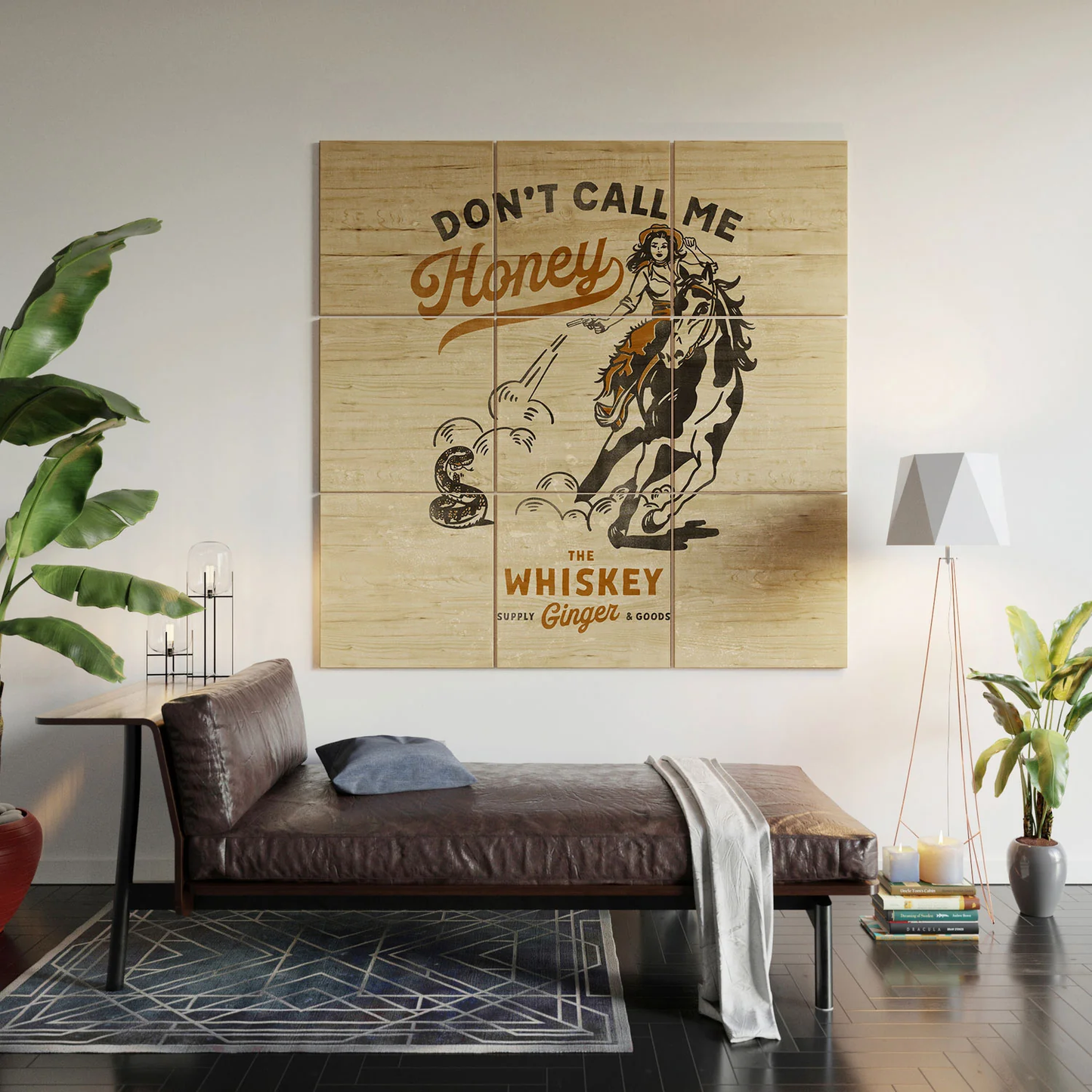 Dont Call Me Honey Wood Wall Mural