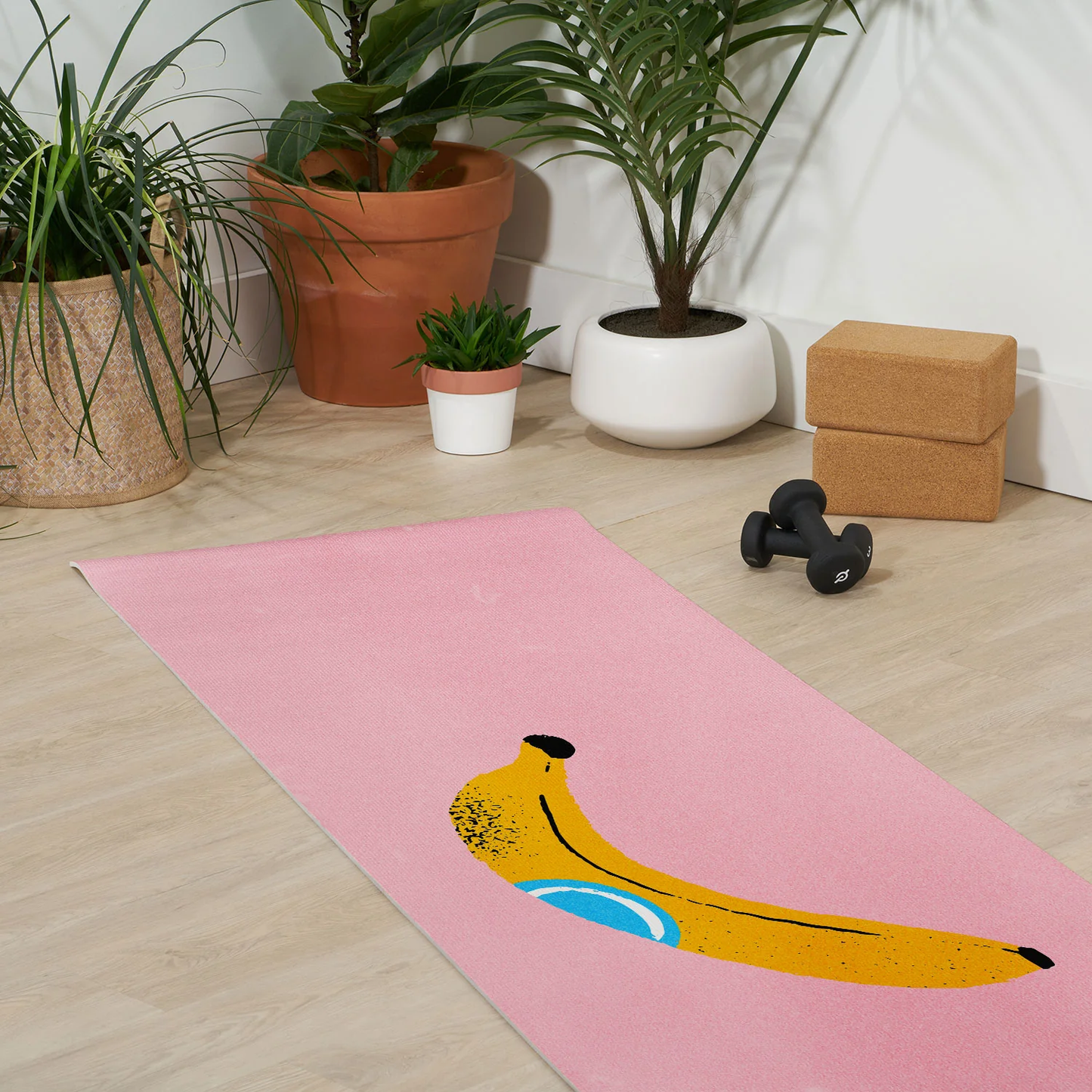 Banana Pop Art Yoga Mat