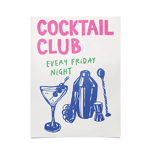 Cocktail Club Poster Art