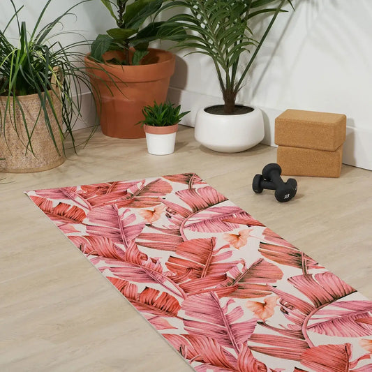 Jungle Paradise Pink Yoga Mat