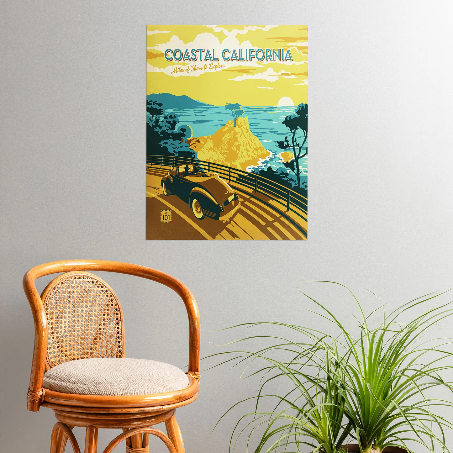 Coastal California Poster Art