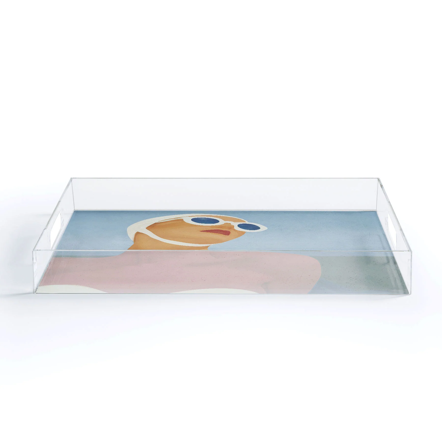 Sunny Acrylic Tray - Medium w/Handles